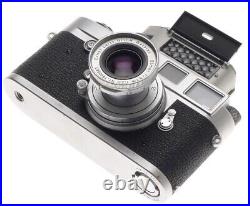 LEICA M2 CHROME RANGEFINDER 35mm FILM CAMERA ELMAR 2.8 f=5cm COLLAPSIBLE LENS