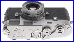 LEICA M2 CHROME RANGEFINDER 35mm FILM CAMERA ELMAR 2.8 f=5cm COLLAPSIBLE LENS