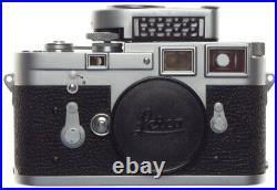 LEICA M3 Chrome JUST SERVICED 35mm rangefinder camera body 35mm film metered cap