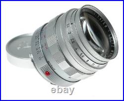 LEICA Summilux 1.4/50mm chrome silver satin M mount coated vintage lens f=50mm