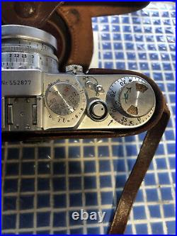 LEICA Vintage Camera DRP Leitz Wetzlar Made In Germany Cases Meters Filters LOT+