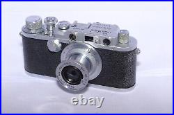 LEOTAX D IV vintage Leica Copy camera. Tokyo Simlar 5cm/3.5 lens. Case. CLA'D