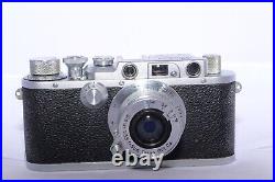 LEOTAX D IV vintage Leica Copy camera. Tokyo Simlar 5cm/3.5 lens. Case. CLA'D