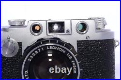 LEOTAX T 2L Elite vintage Leica Copy camera. Leonon 5cm/2 lens. Box. Case. Cap