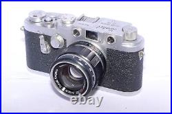 LEOTAX T V2 vintage Leica Copy camera. Topcor-S 5cm/2 lens. Circa 1960. AS-IS