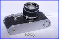 LEOTAX T V2 vintage Leica Copy camera. Topcor-S 5cm/2 lens. Circa 1960. AS-IS