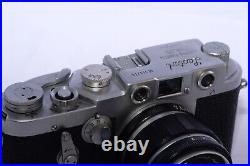 LEOTAX T V2 vintage Leica Copy camera. Topcor-S 5cm/2 lens. Circa 1960. AS-IS