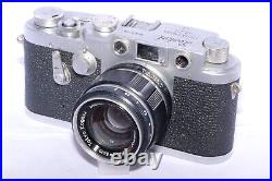 LEOTAX T V2 vintage Leica Copy camera. Topcor-S 5cm/2 lens. Circa 1960. AS-IS