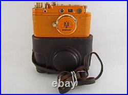 Leica-2(D) WEHRMACHT WW2 Vintage Russia Rangefinder 35mm ORANGE Camera EXCELLENT