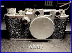 Leica 3C Rangefinder. Factory Conversion to 3F Black Dial