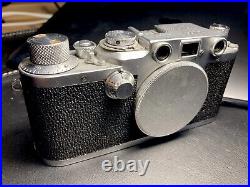 Leica 3C Rangefinder. Factory Conversion to 3F Black Dial