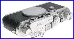 Leica Chrome Body 3f Rangefinder Iiif M39 Mount Camera Synch Cable Black Dial