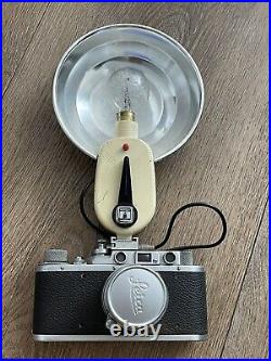 Leica D. R. P Camera #338021 Ernst Leitz Wetzlar Summar F=5 Cm 12 Lens With Flash