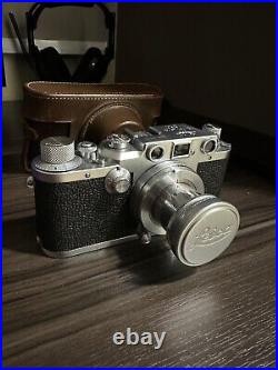 Leica D. R. P Camera #513889 Wetzlar Summar F=5 Cm 12 Lens With Cap and Case DRP