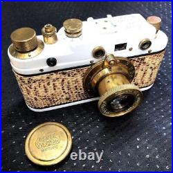 Leica D. R. P Ernst Leitz Vintage Gold & White Copy Camera