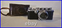 Leica D. R. P. Ernst Leitz Wetzlar IIIa #235745 Chrome/Black with case Summar f=5