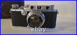 Leica D. R. P. Ernst Leitz Wetzlar IIIa #235745 Chrome/Black with case Summar f=5