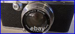 Leica D. R. P. Ernst Leitz Wetzlar IIIa #235745 Chrome/Black with case Summar f=5