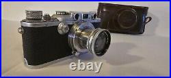 Leica D. R. P. Ernst Leitz Wetzlar IIIa #235745 Chrome/Black with case Summar f=5