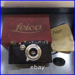 Leica DIII Rangefinder Film Camera Body with Leitz Elmar 5cm F3.5 Lens Set Box