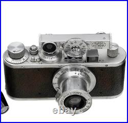 Leica E standard w elmar 5cm and clip on HFOOK rangefinder w foot