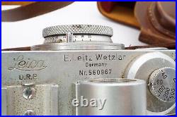 Leica Ernst Leitz Wetzlar Film Camera 5cm (50mm) f3.5 Leitz Elmar Untested