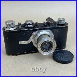 Leica I (A) Rangefinder Black Vintage 35mm Camera With 50mm 3.5 Elmar #33483