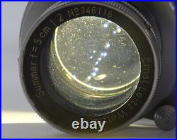 Leica I Standard Rangefinder Film Camera with Summar 2/50mm