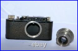 Leica I to Leica II conversion with 50mm f3.5 Elmar lens rangefinder 35mm camera