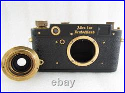 Leica-II(D) Alles fur Deutschland WW2 Vintage Russian Camera + Lens Elmar f3.5/5