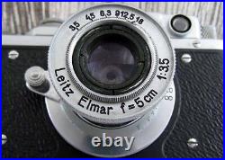Leica II(D) D. R. P. Ernst Leitz Wetzlar WW II Vintage Russian RF Camera EXCELLENT