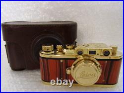 Leica-II(D) Das Reich WW2 Vintage Russian 35mm Rangefinder Gold Camera EXCELLENT