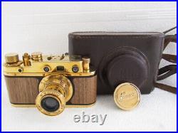 Leica-II(D) Das Reich WW2 Vintage Russian Rangefinder 35mm GOLD Camera EXCELLENT