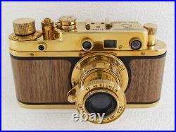 Leica-II(D) Das Reich WW2 Vintage Russian Rangefinder 35mm GOLD Camera EXCELLENT