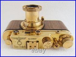 Leica-II(D) Das Reich WW2 Vintage Russian Rangefinder 35mm GOLD Camera EXCELLENT