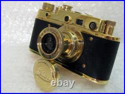 Leica II(D) DasReich WW II Vintage Russian RF film 35mm GOLD Camera EXCELLENT