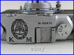 Leica II(D) K. M. KRIEGSMARINE WWII Vintage Russian 35mm CHROME Camera EXCELLENT