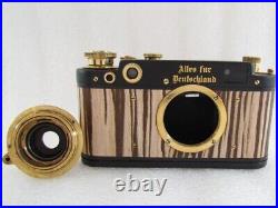 Leica-II(D) Kommando Luftwaffe WWII Vintage Russian RF Camera + Lens Elmar EXC