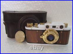 Leica-II(D) Kommando der Schulen WWII Vintage Russian Camera with Lens Leitz Elmar