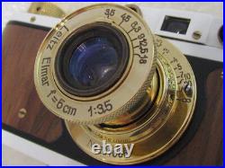 Leica-II(D) Kommando der Schulen WWII Vintage Russian Camera with Lens Leitz Elmar