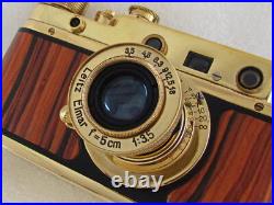 Leica-II(D) Luftwaffe Eigentum WWII Vintage Russia RF 35mm GOLD Camera EXCELLENT