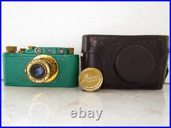 Leica-II(D) Luftwaffe Eigentum WWII Vintage Russian 35mm GREEN Camera EXCELLENT