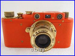 Leica-II(D) Luftwaffe Eigentum WWII Vintage Russian 35mm Orange Camera EXCELLENT