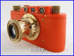 Leica-II(D) Luftwaffe Eigentum WWII Vintage Russian 35mm Orange Camera EXCELLENT