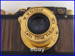 Leica-II(D) Luftwaffe WW2 Vintage Russian Camera + Lens Elmar f3.5/5cm EXCELLENT