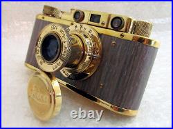 Leica-II(D) Luftwaffe WW2 Vintage Russian EXC! GOLD Camera + Lens Elmar f3,5/5