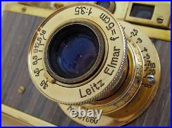 Leica-II(D) Luftwaffe WW2 Vintage Russian EXC! GOLD Camera + Lens Elmar f3,5/5