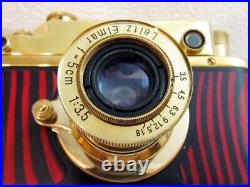 Leica II(D) Luftwaffe WW2 Vintage Russian Rangefinder 35mm GOLD Camera EXCELLENT