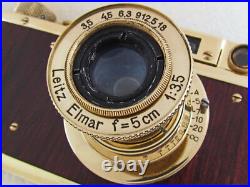 Leica-II(D) Luftwaffe WWII Vintage Russian EXC! GOLD Camera + Lens Leitz Elmar