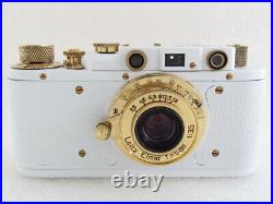 Leica-II(D) Luftwaffe WWII Vintage Russian EXC! WHITE Camera + Lens Leitz Elmar